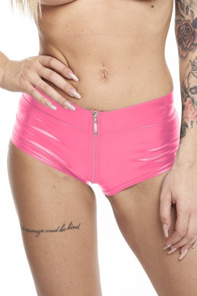 Pinke Wetlook Shorts