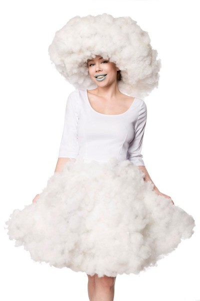 Wolken-Mädchen Kostüm - vorne