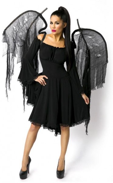Kostüm-Flügel schwarz