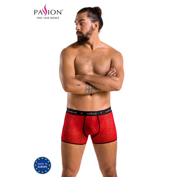 Boxer Shorts mit Leopardenmuster - rot